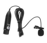 LIOOBO Xlr Lavalier Microphone 48V Phantom Power and Three-Pin Connector for Podcasting and Live Broadcasts