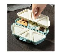 Lioong Onigiri Mold Triangle Sushi Mold 6 at Once Cavity Press Onigiri Rice Balls Non-Stick Maker Tools for Seaweed Rice Balls Sushi Musubi