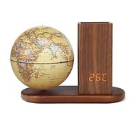LIOONS Beautiful Globe Illuminated Globe World Globe Rechargeable Illuminated Globe With Digital Clock Geographic Globes Touch Switch Globes Fine and clear