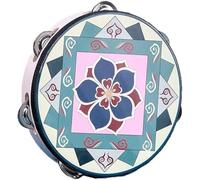 LIOONS Unique Shaman Drum Classic Drum Ethnic Wind Tambourine Ethereal Drum Colorful Pattern Hand Drum Shaman Drum Portable Tongue Drum Beginners distinctive sound