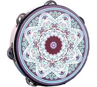 LIOONS Unique Shaman Drum Classic Drum Ethnic Wind Tambourine Ethereal Drum Colorful Pattern Hand Drum Shaman Drum Portable Tongue Drum Beginners distinctive sound