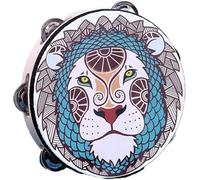 LIOONS Unique Shaman Drum Classic Drum Ethnic Wind Tambourine Ethereal Drum Colorful Pattern Hand Drum Shaman Drum Portable Tongue Drum Beginners distinctive sound