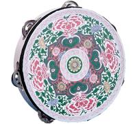 LIOONS Unique Shaman Drum Classic Drum Ethnic Wind Tambourine Ethereal Drum Colorful Pattern Hand Drum Shaman Drum Portable Tongue Drum Beginners distinctive sound