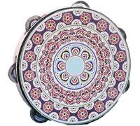 LIOONS Unique Shaman Drum Classic Drum Ethnic Wind Tambourine Ethereal Drum Colorful Pattern Hand Drum Shaman Drum Portable Tongue Drum Beginners distinctive sound