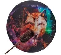 LIOONS Unique Shaman Drum Shaman Drum Handmade Totem Drum Ethereal Drum With Drum Sticks Hand Drum For Spiritual Music Instrument Frame Drums distinctive sound