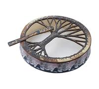 LIOONS Unique Shaman Drum Traditional Shaman Drum Tree Of Life Hand Drum Wooden Drum With Sticks Music Ethereal Drum For Boys And Girls Tongue Drum distinctive sound
