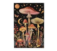Liorosa 1000 Pcs Jigsaw Puzzle For Adults - Enchanted Nighttime Mushrooms, Whimsical Mushroom Forests Art Wall Decor,Brainstorming For Stress Relief,Enjoy The Puzzle Solving Process
