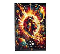 Liorosa 1000 Pcs Jigsaw Puzzle For Adults - Leo Zodiac Constellation With Majestic Lion, Astronomy Gift For Adult,Unique And Beautiful Design,Enjoy The Puzzles Solving Process