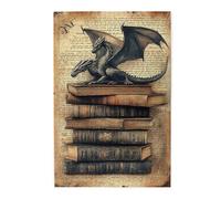 Liorosa 1000 Piece Adults Jigsaw Puzzle - Ancient Book Guardians, Majestic Dragons Perched On Antique Books,Exploratory Hobbies And Challenges,Suitable For Party Game Nights