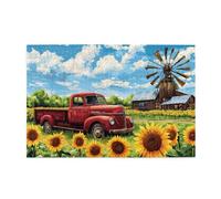 Liorosa 1000 piece jigsaw puzzle for adults countryside charm - detailed farm scene with barn & windmill,pieces fit together perfectly,suitable for family recreation and home wall decor