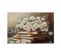 Liorosa 1000 piece jigsaw puzzle for adults petals between pages, unique reading wooden jigsaw puzzle,challenge to yourself,stress relieving pleasure,gifts for friends and family