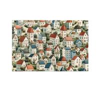 Liorosa 1000 piece jigsaw puzzles for adults retro hamlet - nostalgic style puzzle,every piece is unique,stress relieving pleasure,enjoy the puzzle solving process,funny artwork for adult