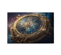 Liorosa 1000 piece puzzle for adults vibrant astrology disk with star sky patterns,wonderful imagination,stunning artwork,exercise hands-on skills and thinking,stress relieving pleasure