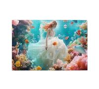 Liorosa 1000 piece vibrant jigsaw puzzle sea princess, a fascinating underwater world fantasy,wonderful imagination,exercise hands-on ability and thinking patience,gift for friend