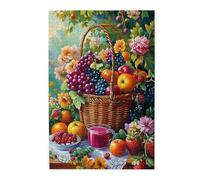 Liorosa 1000 Pieces Of Adult Wooden Puzzle Fruits In Abundance, Strawberries,Perfect Stress Reliever And A Visual Treat For Fruit Lovers,Ideal For Relaxation And Family Fun