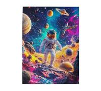 Liorosa 500 Pcs Adults Jigsaw Puzzle - Astronaut’s Cosmic Voyage,Traverse Nebulas, Planets, And Twinkling Stars. Every Piece Sparks Your Inner Space Explorer,Suitable For Party Game Nights