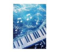 Liorosa 500 Piece Puzzle For Adults Aquatic Symphony,Wooden Puzzle With Submerged Piano & Dancing Notes,Ideal For Relaxation And Family Fun,Exercise Hands-On Ability And Thinking Patience