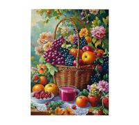 Liorosa 500 Pieces Of Adult Wooden Puzzle Fruits In Abundance, Strawberries,Perfect Stress Reliever And A Visual Treat For Fruit Lovers,Ideal For Relaxation And Family Fun