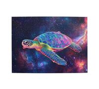 Liorosa 500 Pieces Of Adult Wooden Puzzle Starry Sea, Colorful Turtles Travel The Universe,Every Piece Is Unique,Exploratory Hobbies And Challenges,Relax And Enjoy The Fun Of Solving Puzzles