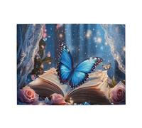 Liorosa Bibliophile'S Dream Jigsaw Puzzles For Adults 500 Pcs,Open Book With Butterfly & Blushing Roses Under Starlight,Every Piece Is Unique,Suitable For Family Recreation And Home Wall Decor
