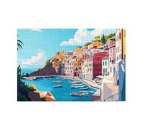 Liorosa Coastal Paradise Scene - 1000 Pieces Of Adult Puzzle,Soft Color Aesthetics,Classic Funny Summer Gift,Forget The Troubles Of Life,Premium Wooden Jigsaw Puzzles For Travel Enthusiasts