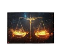 Liorosa Cosmic Scales Of Justice Jigsaw Puzzles For Adults 1000 Pieces, Premium Wooden Fantasy Mythic Art,Pieces Fit Together Perfectly,Challenge To Yourself,Gifts For Friends And Family