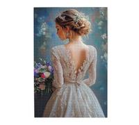 Liorosa Elegant Flower Woman Jigsaw Puzzles For Adults 1000 Pieces, Vintage Victorian Design,Exploratory Hobbies And Challenges,Suitable For Family Leisure And Entertainment