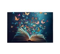 Liorosa enchanted book of butterflies jigsaw puzzles for adults 1000 pieces,magical book releasing colorful butterflies,wonderful imagination,relieve stress and enjoy the fun of solving puzzles