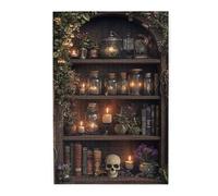 Liorosa Enchanted Wizard'S Shelf 1000 Pieces Of Adult Wooden Puzzle,Gothic Study Room Scene,Exploratory Hobbies And Challenges,Suitable For Family Recreation And Home Wall Decor