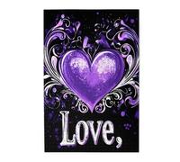 Liorosa Graffiti Affection 1000 Piece Jigsaw Puzzle For Adults,Heart With Artistic Brushstrokes & Stardust Splatter, Challenging Modern Design,Pieces Fit Together Perfectly,Relax Yourself