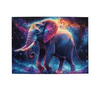Liorosa Interstellar Giant 500 Pcs Vibrant Jigsaw Puzzle,Gradient Blue-Purples Wooden Puzzles,Wonderful Imagination,Suitable For Party Game Nights,Fun Activities For The Holidays With The Family