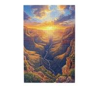 Liorosa Jigsaw Puzzles For Adults 1000 Pieces Divine Descent, Sun'S Last Rays Illuminating Ancient Rock Faces In Valley, Beautiful Wilderness Masterpiece,Enjoy The Puzzle Solving Process