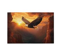 Liorosa Jigsaw Puzzles For Adults 1000 Pieces Falcons Soar Through Sunset Gulch,Deep Relaxation For Yourself,Enjoy Solving Puzzles With Family And Friends,Exercise Hands-On Skills And Thinking