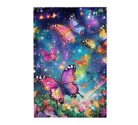 Liorosa Jigsaw Puzzles For Adults 1000 Pieces Kaleidoscope Of Butterflies In A Star - Lit Garden Odyssey. Every Piece A Brushstroke Of Nature’s Magic, For Puzzle Passionates And Friend