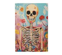 Liorosa Jigsaw Puzzles For Adults 1000 Pieces Skeleton In Wonderland,Where Death Meets Dreamy Hues,Every Piece Is Unique,Creative Activity Hobbies For Adult,Gift For Friend