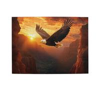 Liorosa Jigsaw Puzzles For Adults 500 Pieces Falcons Soar Through Sunset Gulch,Deep Relaxation For Yourself,Enjoy Solving Puzzles With Family And Friends,Exercise Hands-On Skills And Thinking