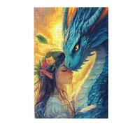 Liorosa Magical Dragon And Floral Genie 1000 Pieces Of Adult Wooden Puzzle. Wooden Jigsaw With Stunning Colors Contrasts.Wonderful Imagination,Relax And Enjoy The Fun Of Solving Puzzles