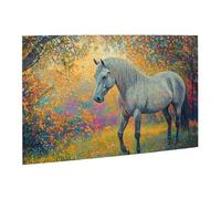 Liorosa Majestic Horse In Enchanted Forests Puzzles For Adults 500 Pieces, Vibrant Autumn Leaves & Sunlight,Pieces Fit Together Perfectly,Challenging Brain Exercise,For Animal Lovers