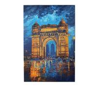 Liorosa Puzzles For Adults 1000 Pieces Arc De Triomphe Under Starry Sky, Glow In The Dark Parisian Romantic Night Scene,Pieces Fit Together Perfectly,Ideal For Relaxation And Family Fun