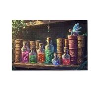 Liorosa Puzzles For Adults 1000 Pieces Colored Magic Bottles And Ancient Books,Vintage Classic Aesthetics,Exploratory Hobbies And Challenges,Suitable For Party Game Nights,Unique And Beautiful