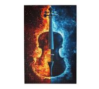 Liorosa Puzzles For Adults 1000 Pieces Legendary Violin Of Fire & Ices, Fantasy Watercolor Art,Suitable For Family Recreation And Home Wall Decor,Exercise Hands-On Skills And Thinking