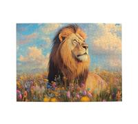 Liorosa Regal Beast Among Blooms Puzzles For Adults 500 Pieces,Brain Challenge,Vibrant Design,Impossible Hard Difficult Challenging Puzzles For Adults
