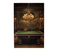 Liorosa Retro Billiard Hall Jigsaw Puzzles For Adults 1000 Pieces, Classic Victorian Style Design Scene,Every Piece Is Unique, Enjoy The Fun Of Solving Puzzles With The Family