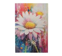 Liorosa Stunning Visual Feast Of Daisies Puzzles For Adults 1000 Pieces,Vibrant Colors. Every Piece Is Unique. For Relaxation And Display For Puzzle Lovers. Charm Gift For Friends.