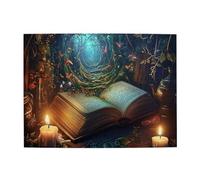 Liorosa Whimsical Book Lover'S Dream 500 Piece Puzzle For Adults, Open Volume With Sparkling Forests & Candlesticks,Ideal For Relaxation And Family Fun,Whimsical Jigsaw Pieces