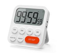 LIORQUE Digital Kitchen Timer Magnetic Countdown with Loud Alarm and Large LCD Display, Digital Timer Clock 99 Hour for Cooking & Kids & Teachers