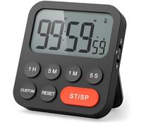 LIORQUE Digital Kitchen Timer Magnetic Countdown with Loud Alarm and Large LCD Display, Digital Timer Clock 99 Hour Kitchen Timers for Cooking & Kids & Teachers