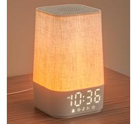 LIORQUE Sunrise Alarm Clock Wake Up Light with 30 Soothing Sounds&7 Wake Up Tones, Bedside Digital Alarm Clocks Mains Powered, Night Light for Kids Adults, White Noise Machine for Sleeping