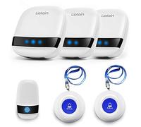 LIOTOIN Elderly Alarm Call Button Personal Alarms Call Bell For Elderly/Home/Patient/Disabled/Nurse Wireless Caregiver Pager 3 Transmitters 3 Plugin Receivers (600+ft Operating Range) …