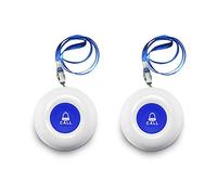LIOTOIN Elderly Alarm Call Buttons for Caregiver Pager Waterproof 600ft Operating Range for Elderly/Patient/Disable （Only works when paired with a Liotoin receiver）Without Receiver